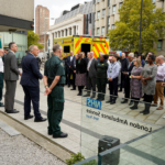 999 Day ceremony with staff at HQ